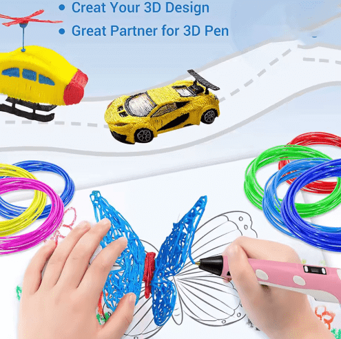 Stylo 3D pour dessiner en relief, température réglable