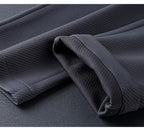 Survêtement homme veste zippée et pantalon ajusté, noir ou bleu