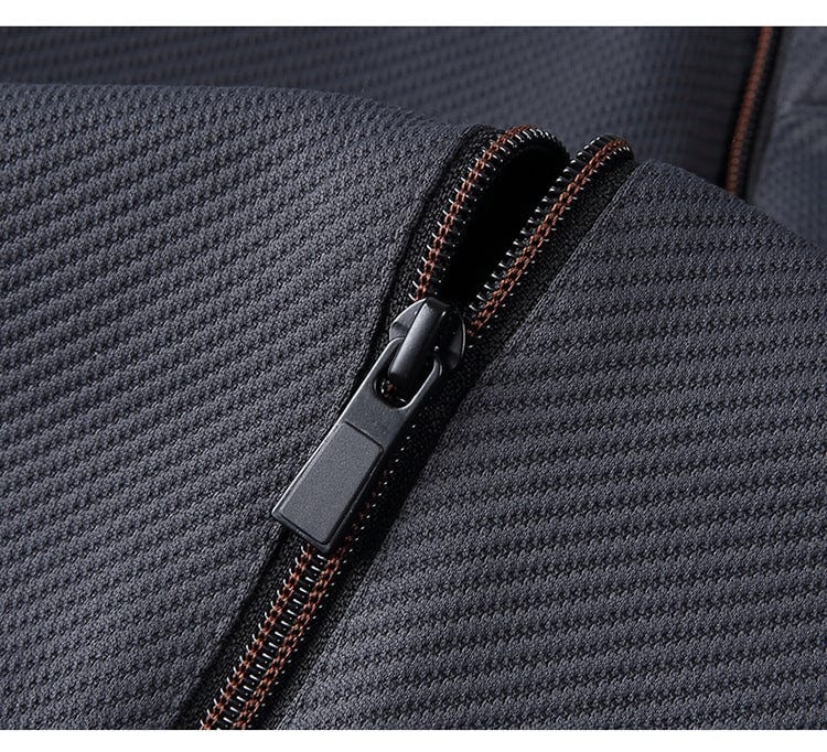 Survêtement homme veste zippée et pantalon ajusté, noir ou bleu