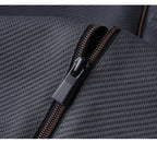 Survêtement homme veste zippée et pantalon ajusté, noir ou bleu