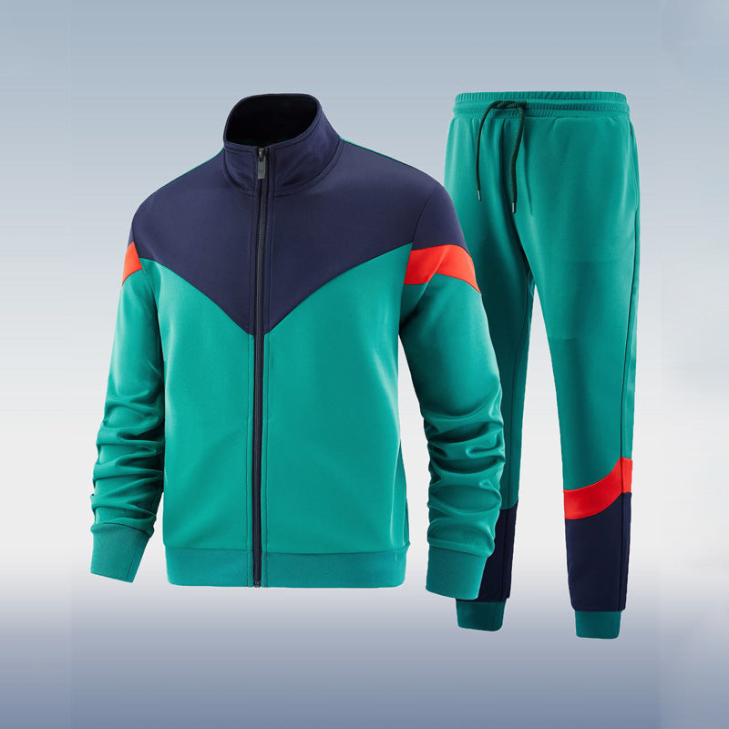 Survêtement homme deux pièces, cinq coloris, du S au 3XL, bleu canard et bleu marine