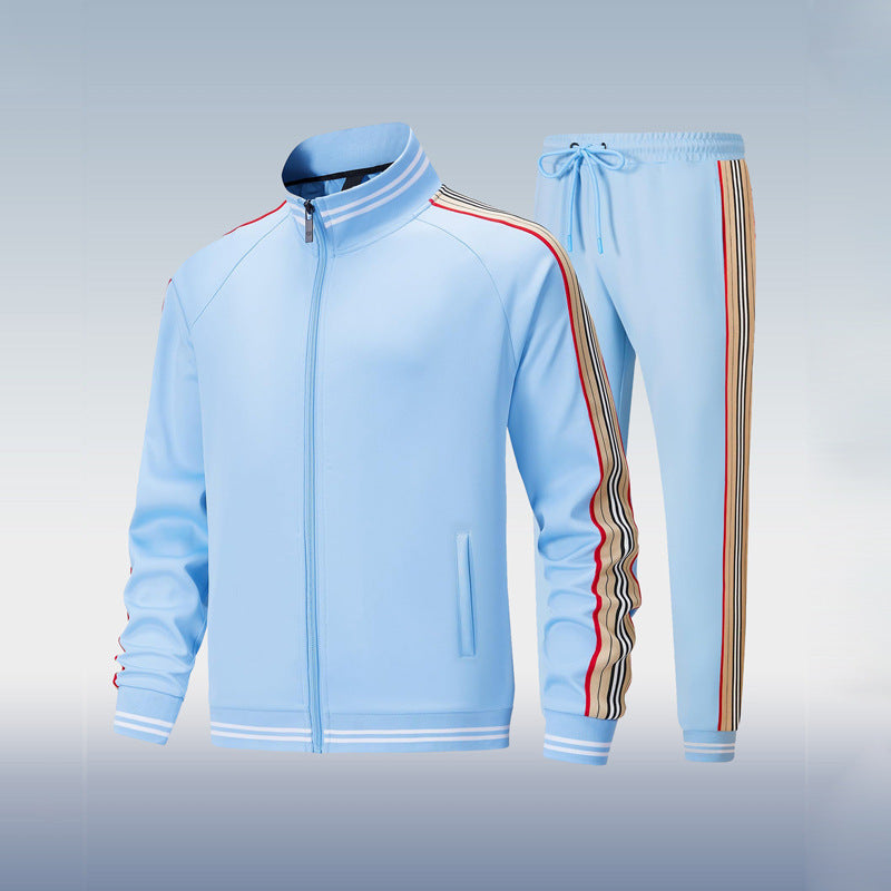 Survêtement homme deux pièces, cinq coloris, du S au 3XL, bleu ciel