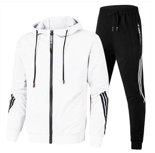 Survêtement homme à poches, six coloris, du XS au 4XL, blanc