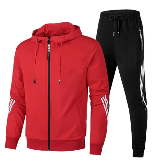 Survêtement homme à poches, six coloris, du XS au 4XL, rouge