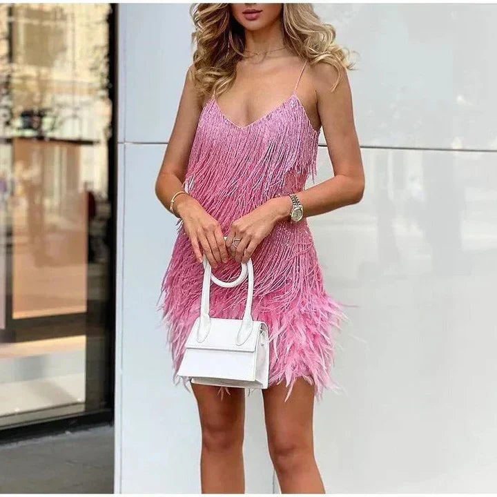 Robe de cocktail femme, neuf coloris, du XS au 4XL, rose