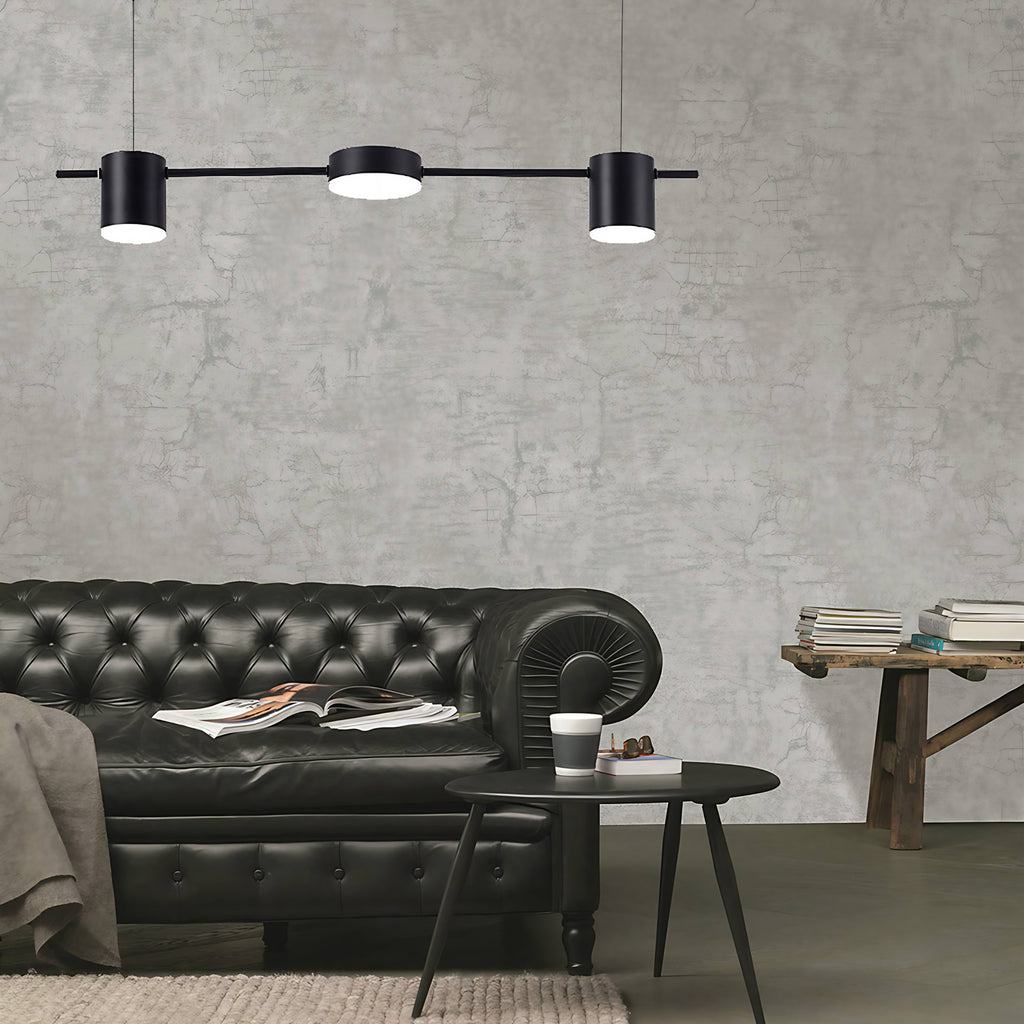 Suspension LED en aluminium, 3 ou 5 lumières, noir ou doré, noir