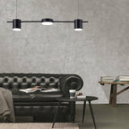 Suspension LED en aluminium, 3 ou 5 lumières, noir ou doré, noir