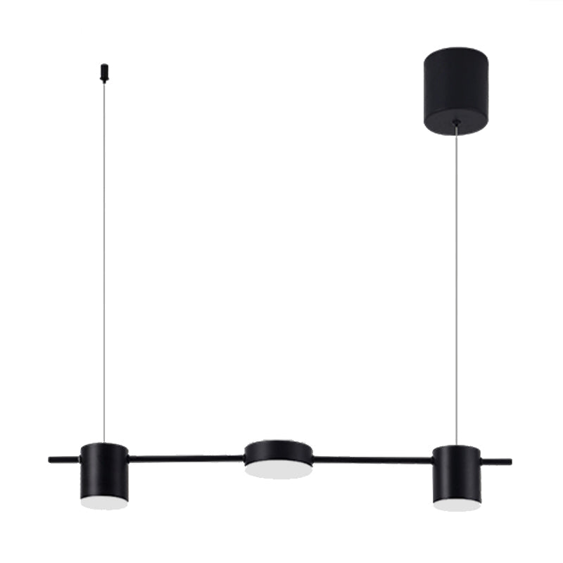 Suspension LED en aluminium, 3 ou 5 lumières, noir ou doré