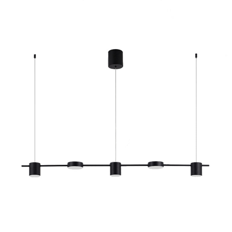 Suspension LED en aluminium, 3 ou 5 lumières, noir ou doré