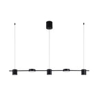 Suspension LED en aluminium, 3 ou 5 lumières, noir ou doré