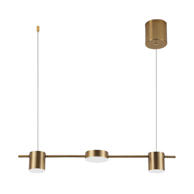 Suspension LED en aluminium, 3 ou 5 lumières, noir ou doré