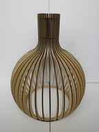 Suspension cage vintage en bois, 23, 35 ou 45 cm, trois finitions, noir