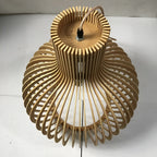 Suspension cage vintage en bois, 23, 35 ou 45 cm, trois finitions