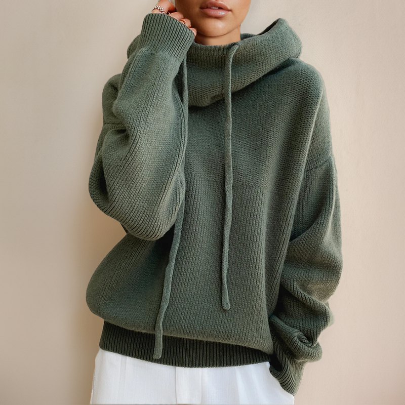 Sweat à capuche femme uni, quatre coloris, du S au 3XL, vert