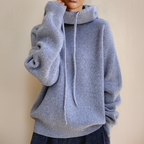 Sweat à capuche femme uni, quatre coloris, du S au 3XL, gris