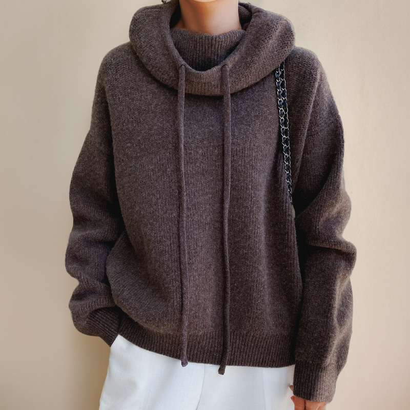 Sweat à capuche femme uni, quatre coloris, du S au 3XL, marron