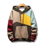 Sweat à capuche homme color-block, poche kangourou