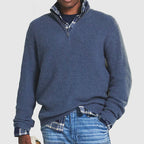 Sweat-shirt homme habillé pour le bureau, du S au 5XL, bleu