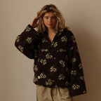 Sweat zippé femme à poche kangourou, coupe ample, du S au 2XL, café