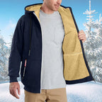 Sweat à capuche zippé en polaire homme, neuf coloris