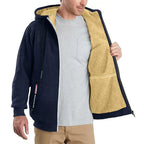 Sweat à capuche zippé en polaire homme, neuf coloris