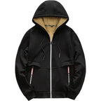 Sweat à capuche zippé en polaire homme, neuf coloris