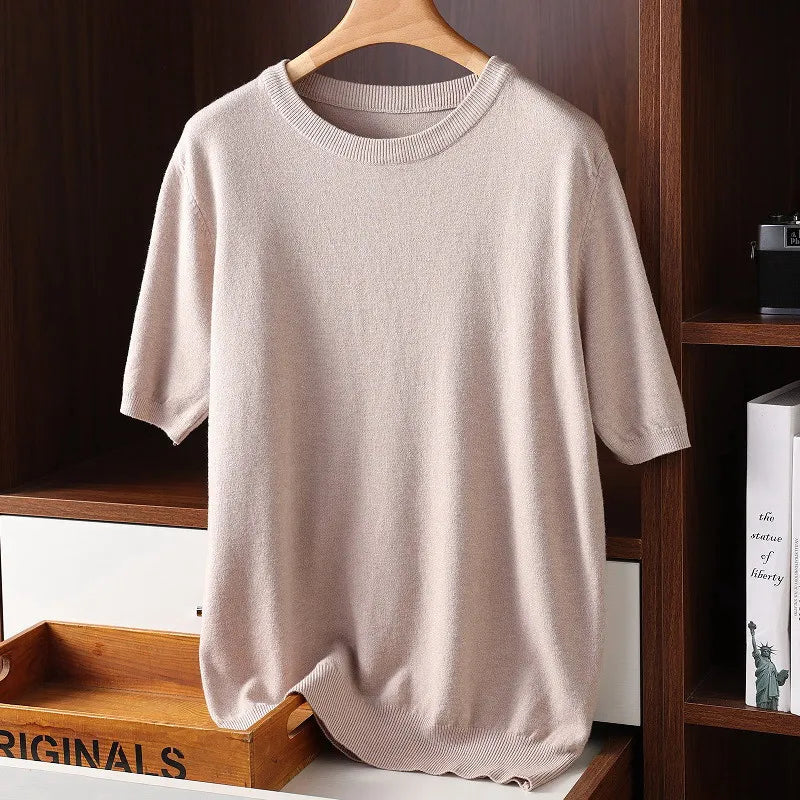 T-shirt homme col rond, coupe décontractée, cinq coloris
