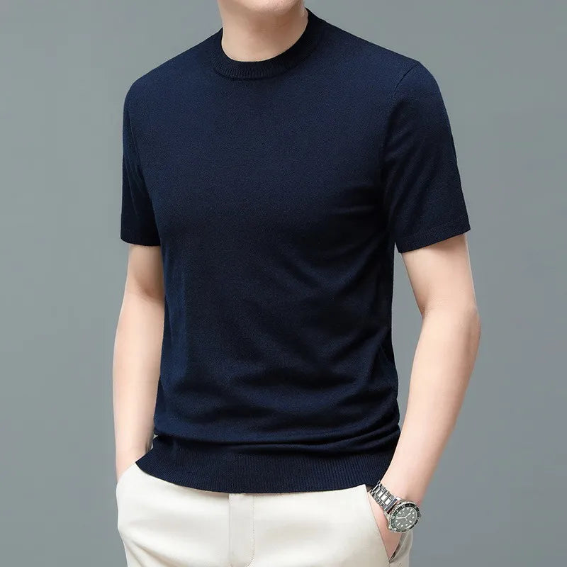 T-shirt homme col rond, coupe décontractée, cinq coloris