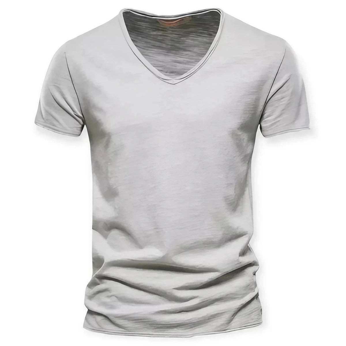 T-shirt col V homme, neuf coloris, du S au 2XL, gris clair
