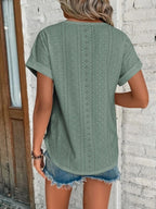 T-shirt femme coupe cintrée, manches courtes, cinq coloris