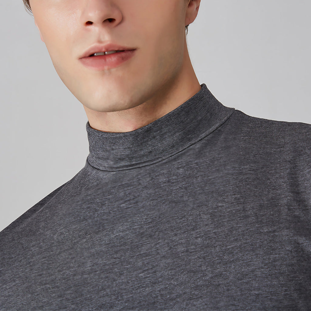 T-shirt basique homme coupe ajustée, manches courtes