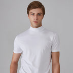 T-shirt basique homme coupe ajustée, manches courtes, blanc
