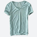 T-shirt homme d'été, coupe décontractée, dix coloris, vert clair