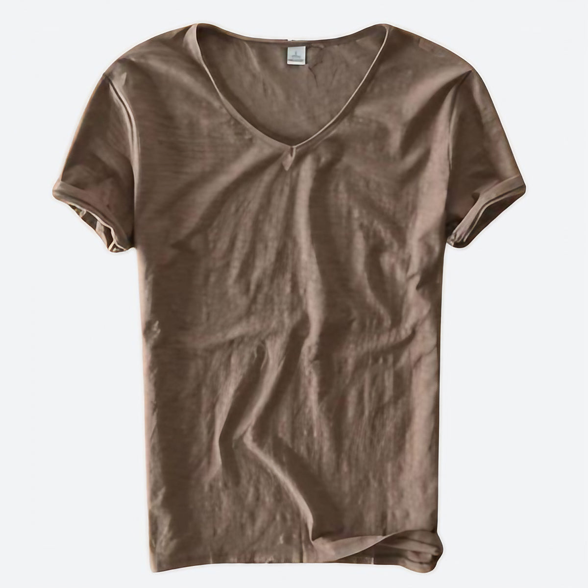 T-shirt homme d'été, coupe décontractée, dix coloris, marron
