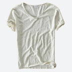 T-shirt homme d'été, coupe décontractée, dix coloris, beige