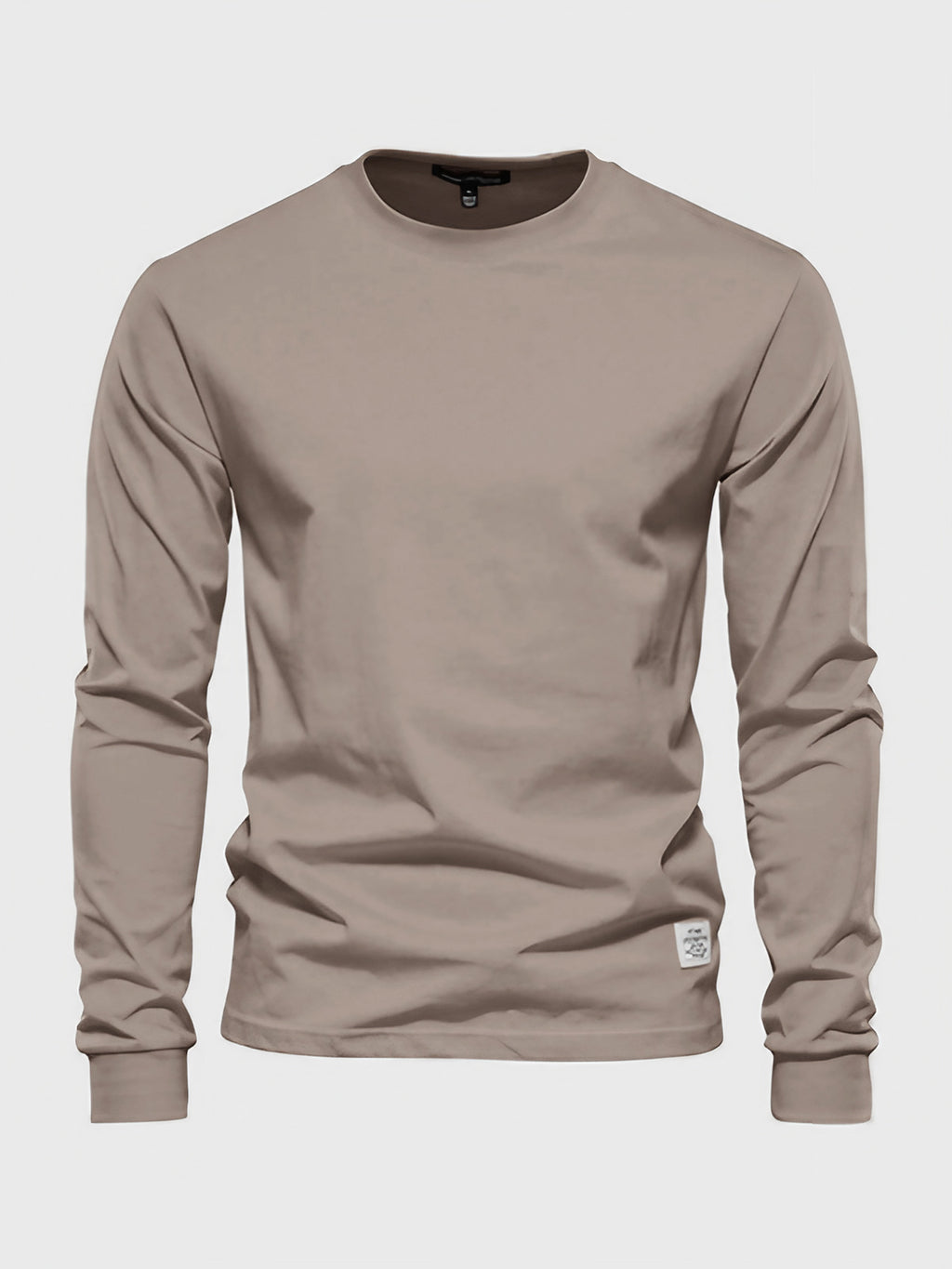 T-shirt à manches longues homme, col rond, dix coloris