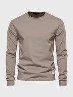T-shirt à manches longues homme, col rond, dix coloris