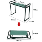 Tabouret agenouilloir, seul ou avec sacs de rangement en tissu