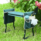 Tabouret agenouilloir, seul ou avec sacs de rangement en tissu