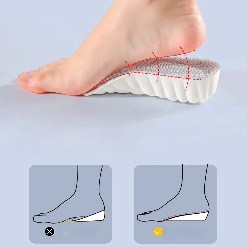 Talonnettes rehaussantes 4D, 1,5, 2,5 ou 3,5 cm, la paire