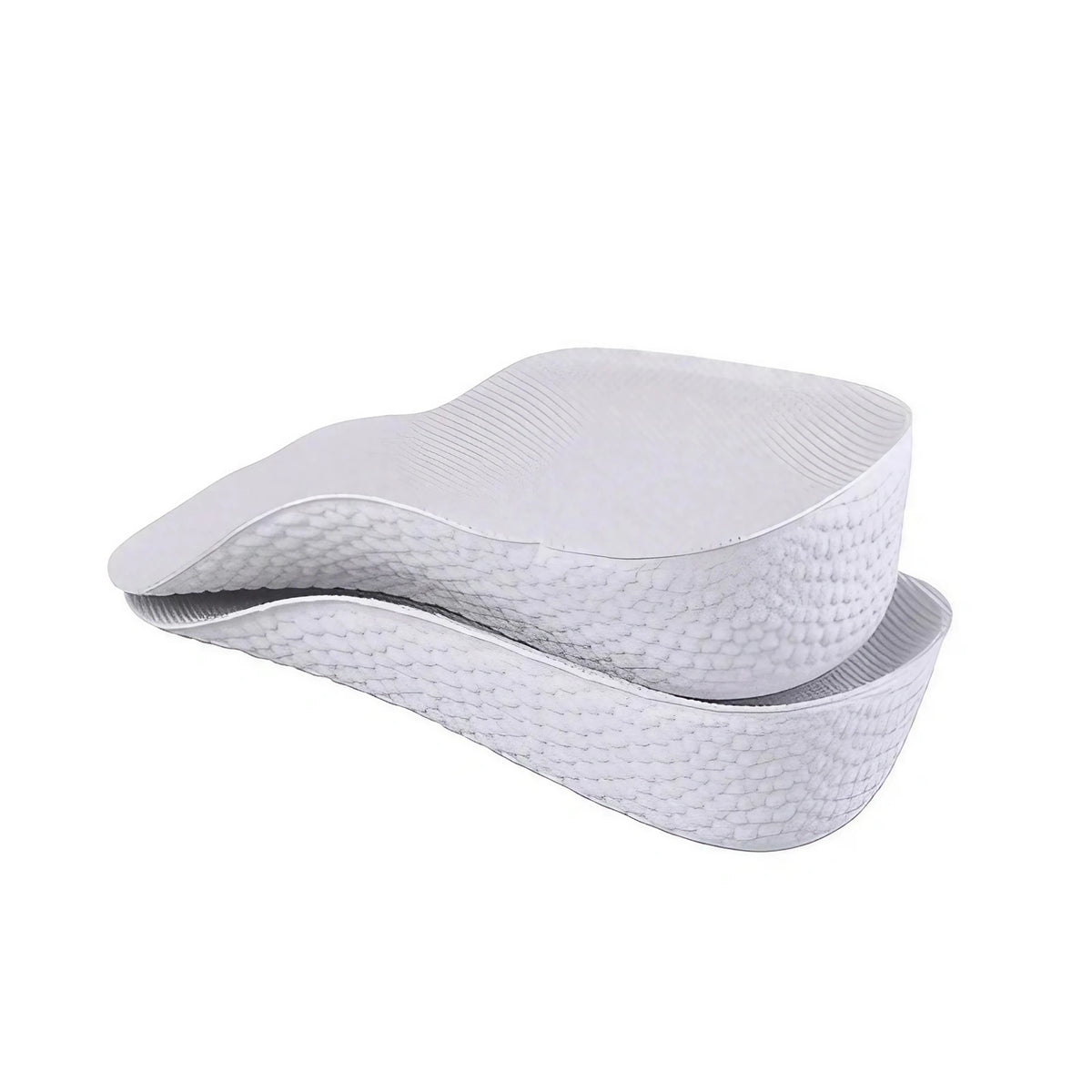 Talonnettes rehaussantes homme, silicone et mousse, 1,5 à 3,5 cm