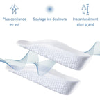 Talonnettes rehaussantes homme, silicone et mousse, 1,5 à 3,5 cm