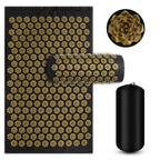 Tapis d'acupression à picots, léger et compact, cinq coloris, jaune et noir