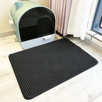 Tapis de litière pour chat en EVA, double couche alvéolée