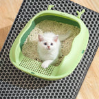 Tapis de litière pour chat en EVA, double couche alvéolée