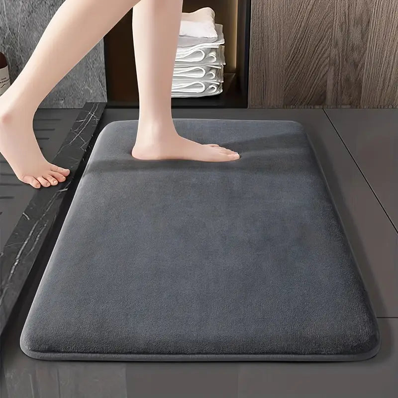 Tapis de bain en mousse à mémoire de forme, dessous antidérapant