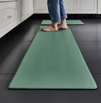 Tapis de cuisine anti-fatigue en mousse, antidérapant, 4 longueurs, vert
