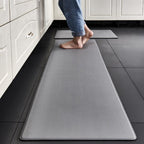 Tapis de cuisine anti-fatigue en mousse, antidérapant, 4 longueurs, gris