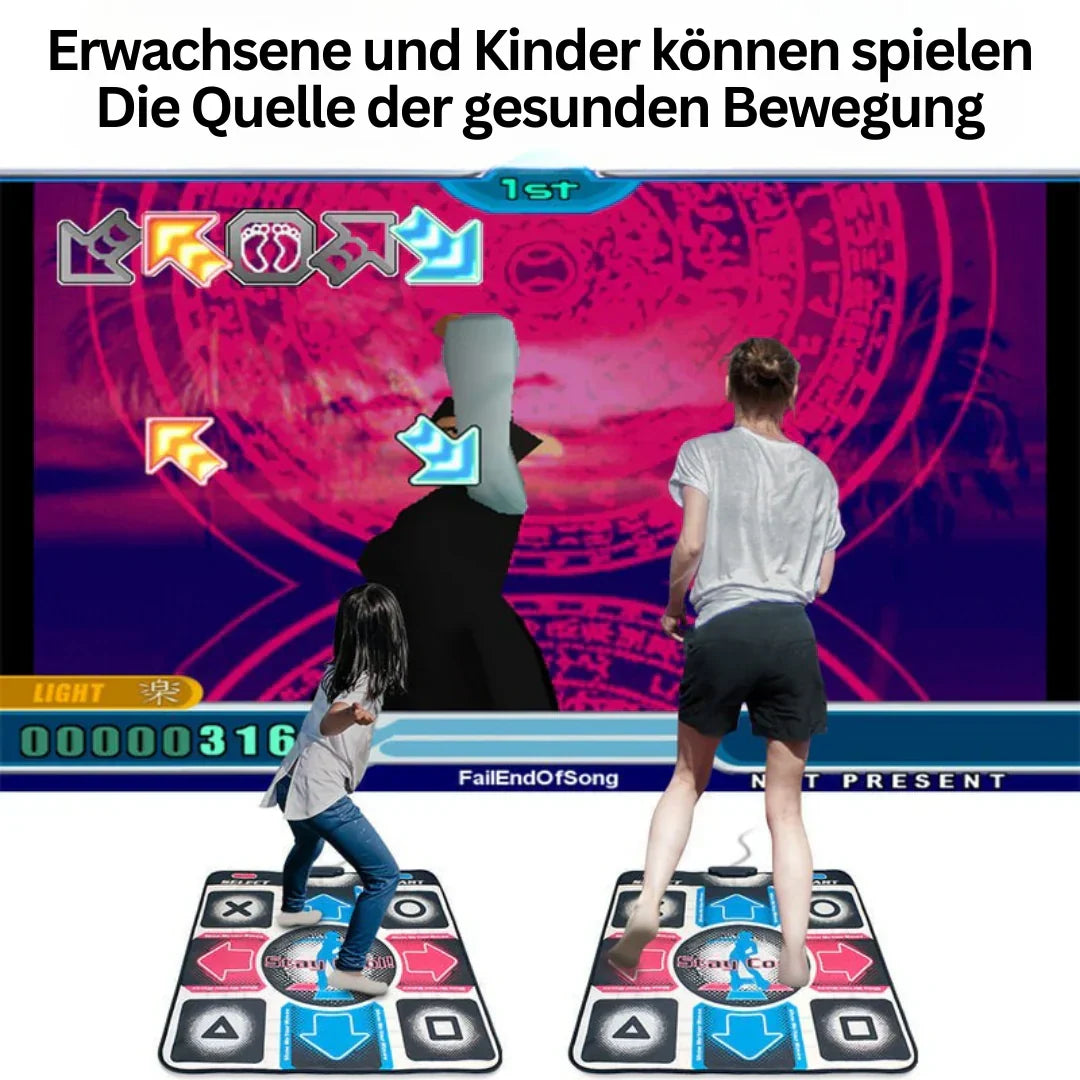 Tapis de danse interactif avec musique et capteurs de pas