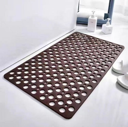 Tapis de douche antidérapant en PVC à ventouses, quatre formats